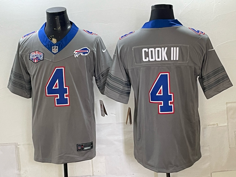 Men 2026 Buffalo Bills #4 Cook III grey Nike Limited NFL Jersey 081102->buffalo bills->NFL Jersey